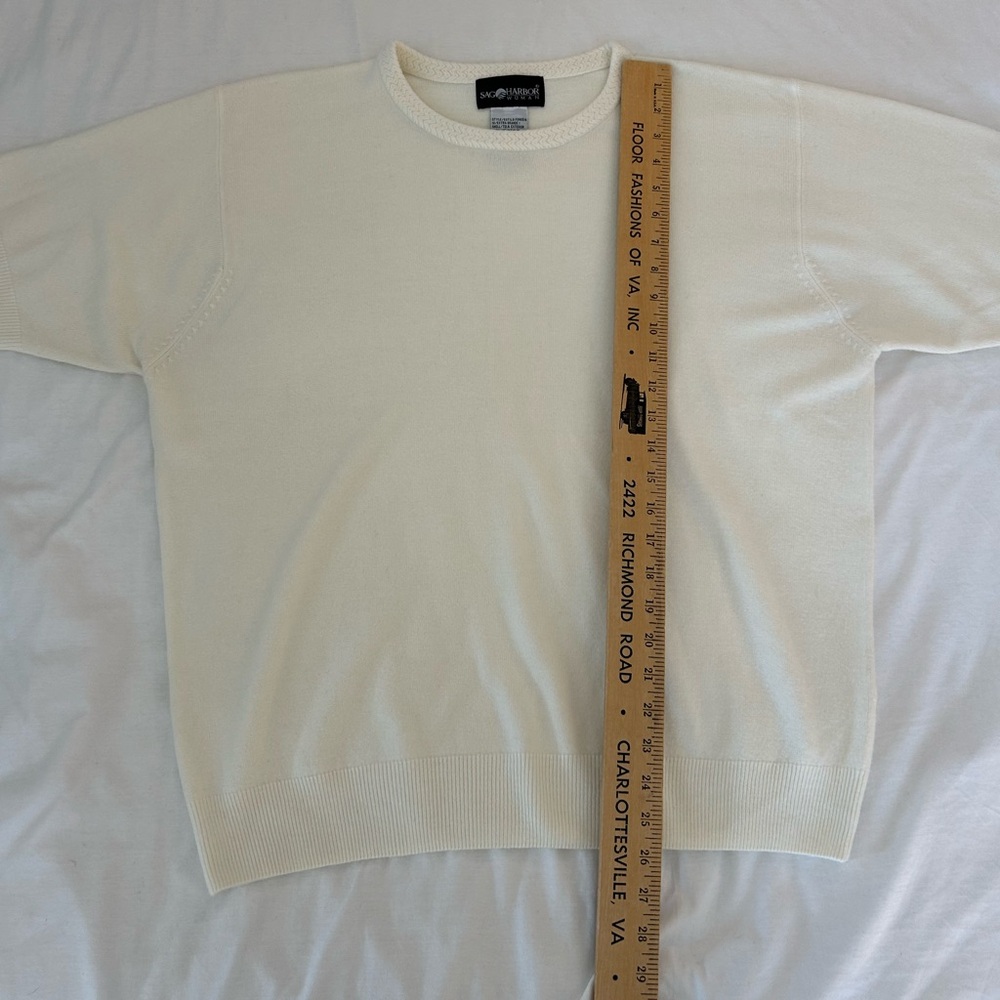 Sag Harbor Ivory Knit Top - Picture 5 of 12
